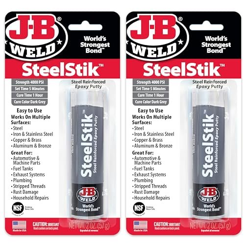 J-B Weld SteelStik, 1 Hour Cure, Steel Reinforced Epoxy...