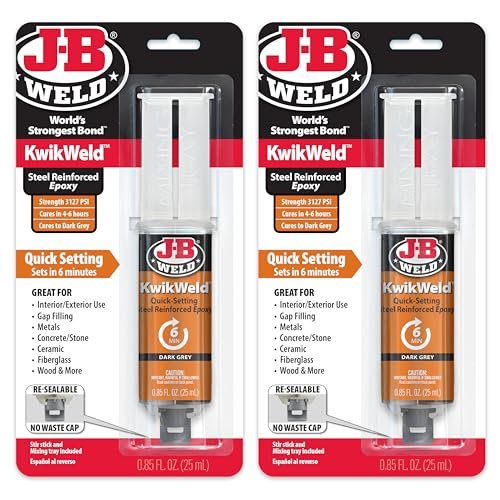 J-B Weld 6 Minute Set Epoxy KwikWeld, High Strength...