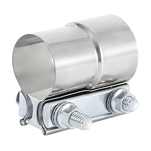 Vitonsbay 2.25 Inch Exhaust Clamp, 2 1/4 Lap Joint Stainless