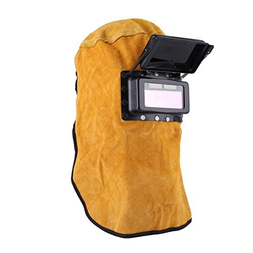 CYTGOUPER Cowhide Leather Welding Hood,Welding Helmet Mask...