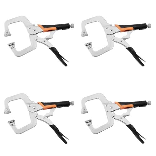 6-Inch C-Clamp Locking Pliers,Heavy Duty Vise Grip Swivel...