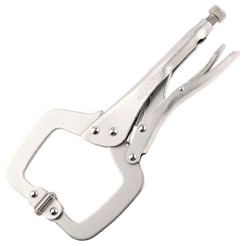 URASISTO 11-Inch C-Clamp Locking Pliers, Heavy Duty Welding...