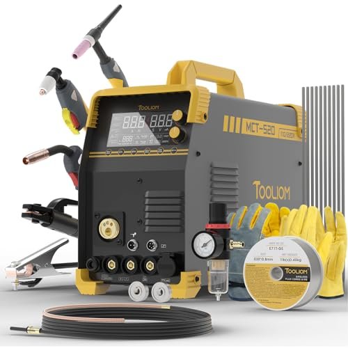 TOOLIOM MIG/TIG/CUT/Stick Welder 5 in 1 Multiprocess...