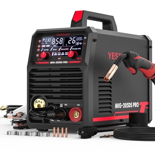 YESWELDER MIG-205DS PRO MIG Welder, 200Amp 110/220V...
