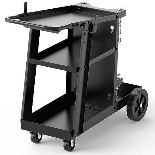 YESWELDER Welding Cart for TIG MIG Welder Plasma Cutter...