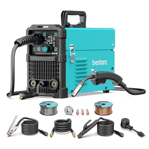 bestarc 145Amp MIG Welder, 110V 220V Flux Core MIG145