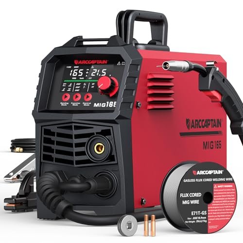 ARCCAPTAIN 165A MIG Welder 110V/220V, 2025 Newest 4-in-1...