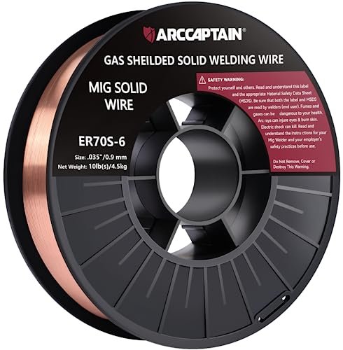 ARCCAPTAIN Mig Welding Wire, 0.035 10Lb Mig ER70S-6 Carbon...