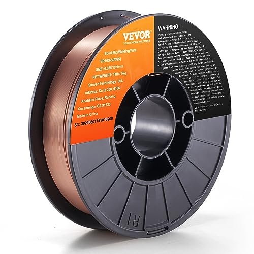 VEVOR Solid MIG Welding Wire, ER70S-6 0.035-inch 11LBS Low...