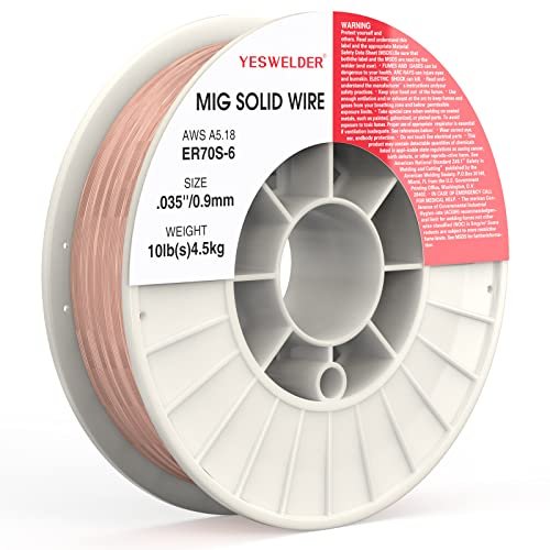 YESWELDER MIG Welding Wire, ER70S-6 Solid Carbon Steel .035...