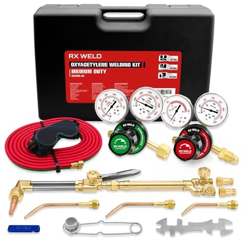 RX WELD Medium Duty Oxy Acetylene Torch Cutting Welding Kit