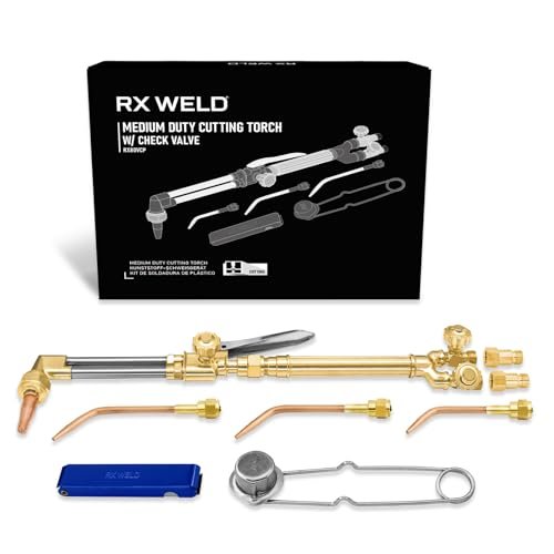 RX WELD Medium Oxy Acetylene Torch Kit, 12 PCS Set