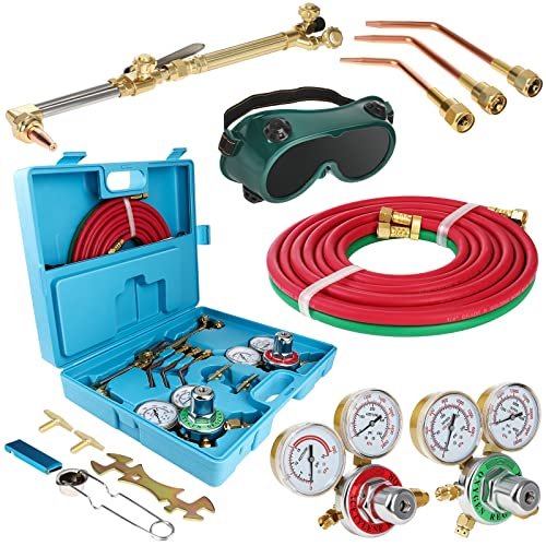 Oxygen Acetylene Torch Kit, Cutting Torch and Portable...