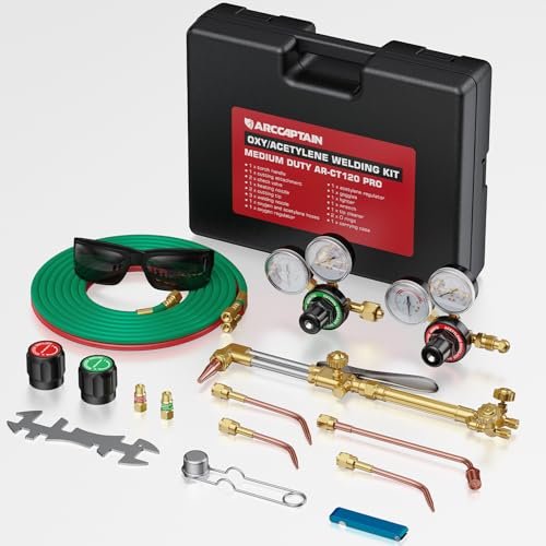 ARCCAPTAIN Oxy Acetylene Torch Kit with Check Valves
