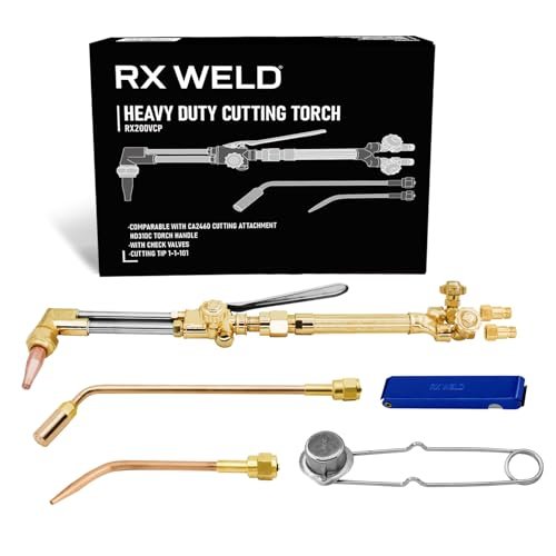 RX WELD Heavy Duty Oxy Acetylene Torch CA2460 Cutting...