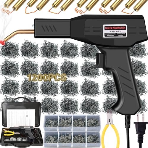 Wrdlosy Plastic Welder, 1200PCS Staples, Plastic Welding...