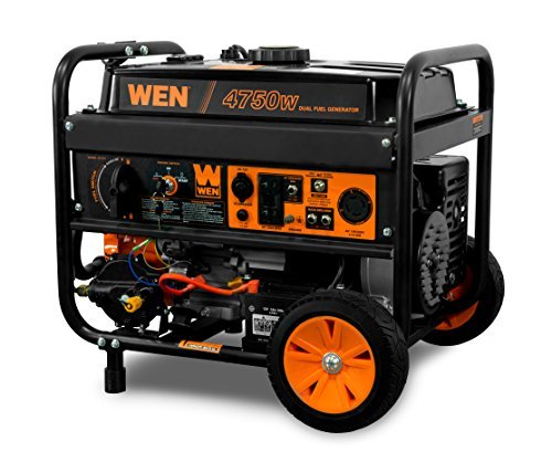 WEN 4,750-Watt 120V/240V Dual Fuel Portable Generator...