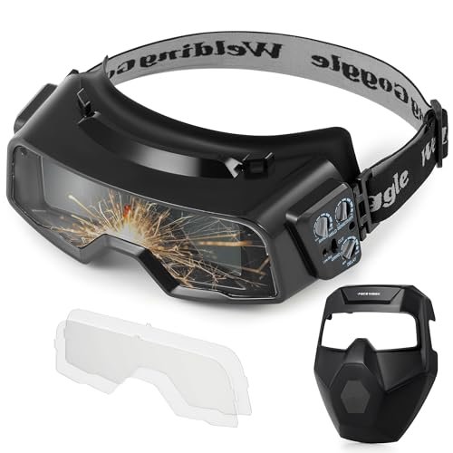 CREWORKS True Color Auto Darkening Welding Goggles,...
