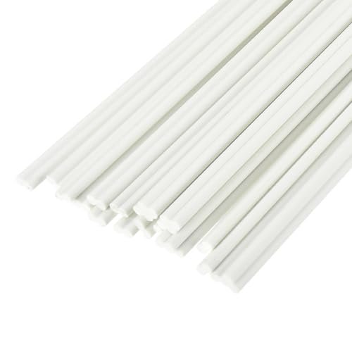 MECCANIXITY 20pcs 40 Inch Plastic Welding Rods PVC White