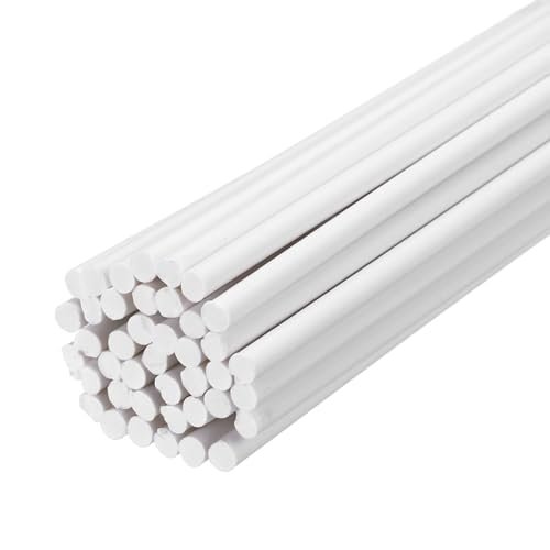 MECCANIXITY 40pcs 16 Inch Plastic Welding Rods, White PVC