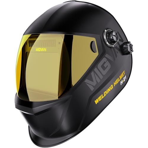 MIGVAN Welding Helmet Auto Darkening True Color Large...