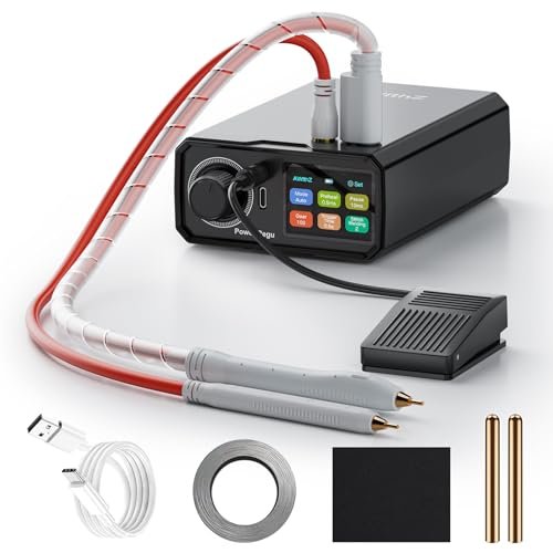 AWithZ 10000mAh Battery Spot Welder, Rotary Knob 100 Gears...