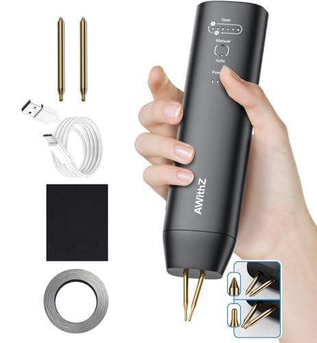 Battery Spot Welder, 11 Gear Adjustable Double-ended...