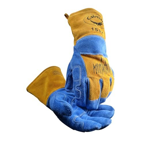Caiman Premium Split Cowhide MIG/Stick Welding Gloves,...