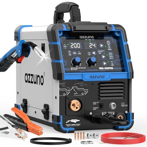 AZZUNO 200A MIG Welder Machine 110V/220V, 8 in 1...