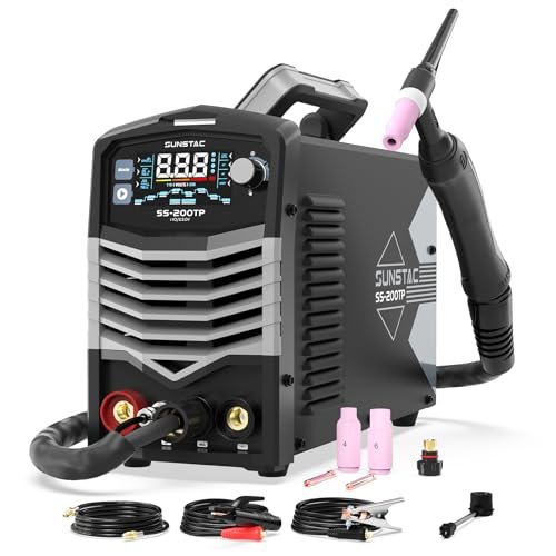 Sunstac 200A TIG Welder with Pulse, 110V/220V Dual Voltage