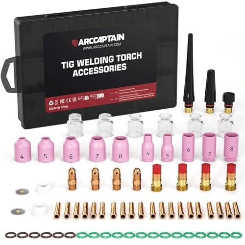 ARCCAPTAIN TIG Welding Torch Accessories kit 71 Pcs...