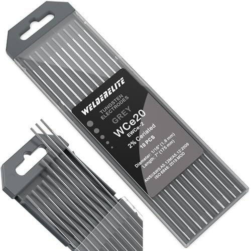 WelderElite TIG Welding Tungsten Electrode 10 Pack 1/16