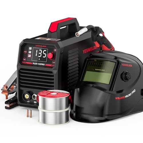 YESWELDER 135Amp Flux Core MIG Welder FLUX-135PRO,110V...