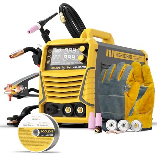 TOOLIOM 4 in 1 MIG Welder 180A 110V/220V Multiprocess...