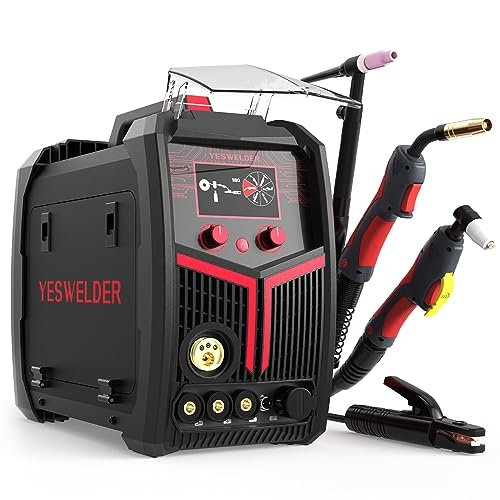 YESWELDER Plasma Cutter Welder Combo Gas MIG/Gasless...