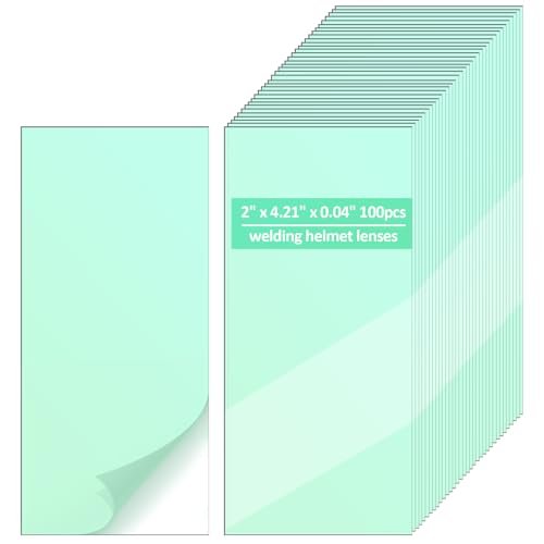 100pcs Welding Lens 2x4.21x0.04Inch Transparent Welding...