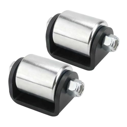 2 Inch Weld-On Steel Caster Wheels with Trailer Skid...