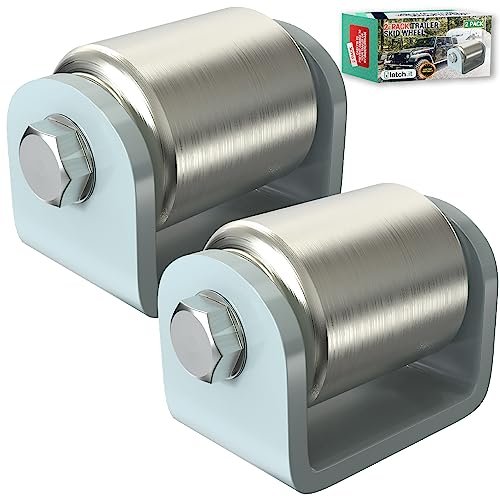 LATCH.IT 2 Pack Skid Wheels | 2” Weld-On Steel Rollers