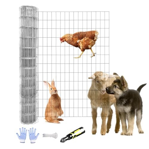 Tongmo 4 ft x 100 ft Galvanized Welded Wire Fence