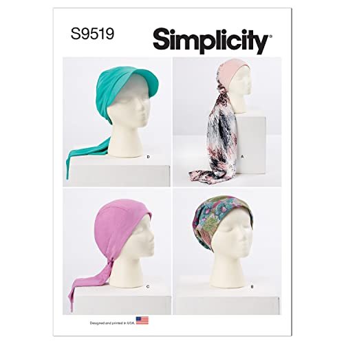 Simplicity SS9519A Head Wraps and Hat Sewing Pattern Kit
