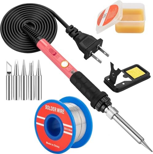 Soldering Iron Kit, 60W Soldering Iron with Adjustable...