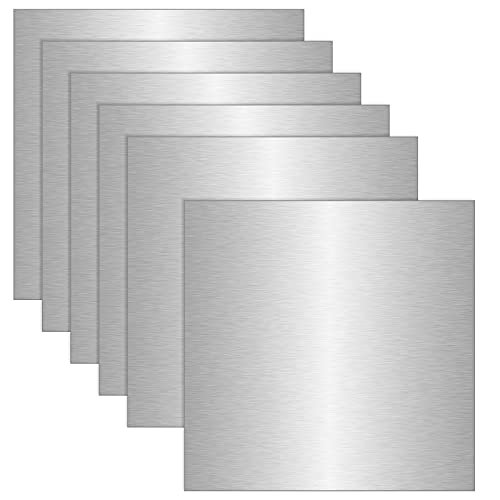 6 Pack 5052 Aluminum Sheet Metal 12 x 12 Inch