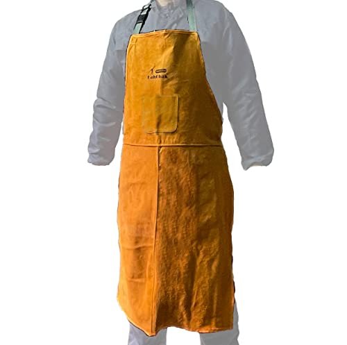 LahChak Leather Work Shop Apron with Pocket, Heavy-Duty...