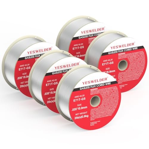 YESWELDER Flux Core Gasless MIG Wire, E71T-GS .035-Inch...