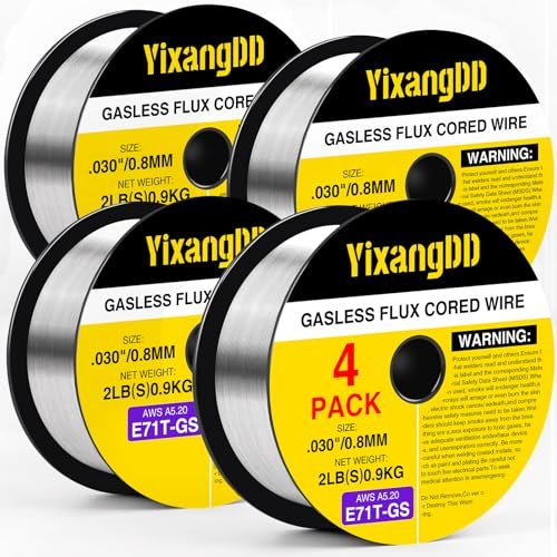 4 Packs 030 Flux Core Welding Wire, E71T-GS Gasless Mig