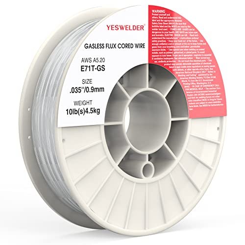 YESWELDER Flux Core Gasless MIG Wire, E71T-GS Mild Carbon...