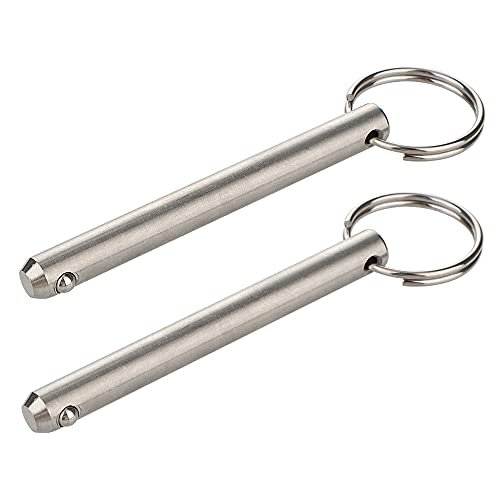 2 Pack Long Quick Release Pin, Diameter 3/8