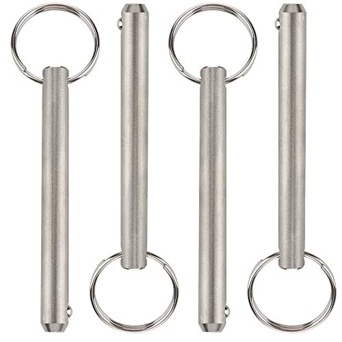 4 Pcs Long Quick Release Pin, Diameter 3/8 316 Stainless