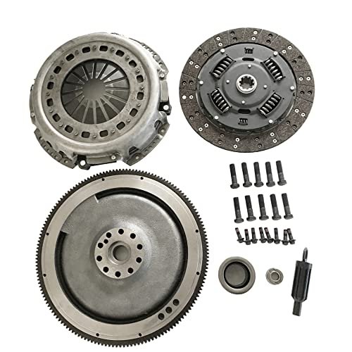 Clutch Kit & Solid Flywheel Compatible with Ford 7.3L Diesel