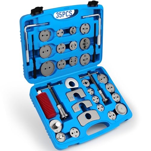 DISEN 35PCS Disc Brake Caliper Tool Kit, 24 Adapters